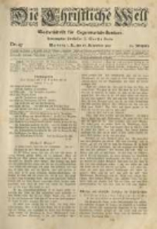 Die Christliche Welt: evangelisches Gemeindeblatt für Gebildete aller Stände. 1920.11.18 Jg.34 Nr.47