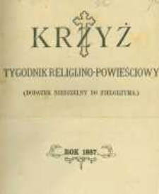 Krzyż: dodatek niedzielny do "Pielgrzyma". 1887.01.02 No1