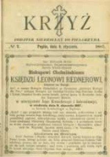 Krzyż: dodatek niedzielny do "Pielgrzyma". 1887.01.09 No2