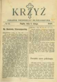 Krzyż: dodatek niedzielny do "Pielgrzyma". 1887.02.06 No6