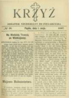 Krzyż: dodatek niedzielny do "Pielgrzyma". 1887.05.01 No18