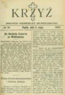 Krzyż: dodatek niedzielny do "Pielgrzyma". 1887.05.08 No19