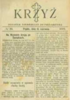 Krzyż: dodatek niedzielny do "Pielgrzyma". 1887.06.12 No24