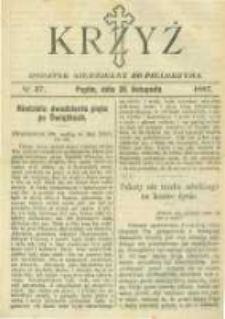 Krzyż: dodatek niedzielny do "Pielgrzyma". 1887.11.20 No47