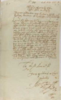 List kniazia Wiszniowieckiego do kr&oacute;la Zygmunta III, z Wiszniowca 16.10.1603