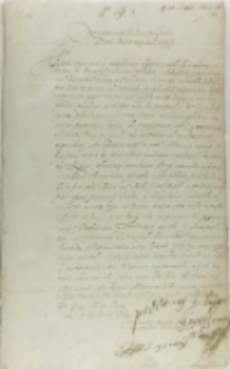 List Konstantego X Ostroskiego do króla Zygmunta III, z Ostroga 26.08.1604