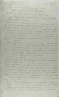 Kopia listu Ławryna Piaseczyńskiego do kr&oacute;la Zygmunta III, z Tornisza 20.10.1603