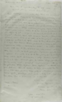 Kopia listu Marcina Szyszkowskiego biskupa płockiego do Opalińskiego wojewody sandomierskiego, z Warszawy 06.09.1616