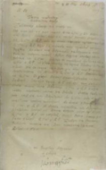 List Michała wojewody siedmiogrodzkiego do Sebastiana Lubomirskiego wojewody bieckiego, z Soczary 22.05.1600