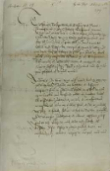 List arcyksięcia Albrechta do kr&oacute;la Zygmunta III, z Brukseli 22.11.1600