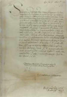 List Krystiana biskupa m&uuml;ndeńskiego do kr&oacute;la Zygmunat III, z Peterhagen 02.01.1601