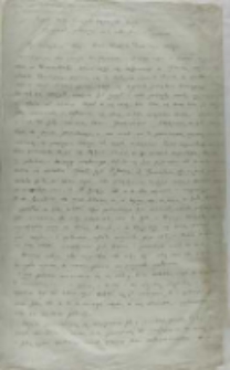 Kopia listu Piotra Tylickiego biskupa warmińskiego podkanclerzego koronnego do kr&oacute;la Zygmunta III, Malbork 12.05.1601