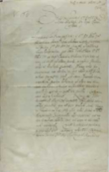 Protestacja posł&oacute;w elektora i margrabiego brandenburskiego, z Krakowa 05.03.1603