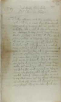 List Michała z Konopatu podkomorzego chełmińskiego do kr&oacute;la Zygmunta III