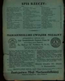 Polski Kalendarz Misyjny OO. Misjonarzy w Mariannhill w Południowej Afryce ozdobiony wielu rycinami z dodatkiem obrazka i kalendarza ściennego na Rok Pański 1934. Rocznik XLIII.