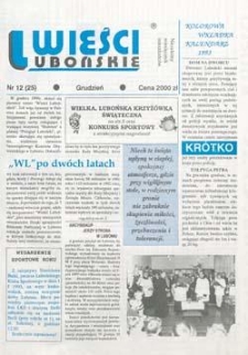 Wieści Lubońskie 1992.12 Nr12(25)