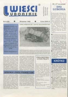 Wieści Lubońskie 1993.09 Nr9(33)