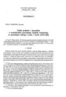 Udział prałatów i kanoników w posiedzeniach poznańskiej kapituły katedralnej za pontyfikatu biskupa Uriela z Górki (1479-1498)