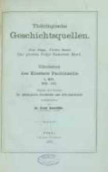Urkundenbuch des Klosters Paulinzelle: Namens des Vereins für thüringische Geschichte und Altertumskunde. Erstes Heft 1068-1314