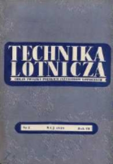 Technika Lotnicza: organ Związku Polskich Inżynierów Lotniczych 1939.05 R.2(7) Nr5
