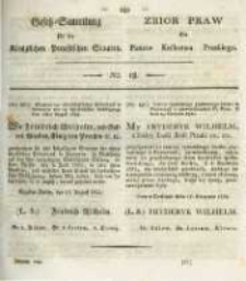 Gesetz-Sammlung f&uuml;r die K&ouml;niglichen Preussischen Staaten. 1824 No18