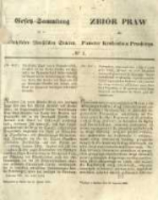 Gesetz-Sammlung f&uuml;r die K&ouml;niglichen Preussischen Staaten. 1855.01.23 No1