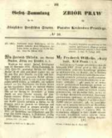 Gesetz-Sammlung f&uuml;r die K&ouml;niglichen Preussischen Staaten. 1855.03.31 No10