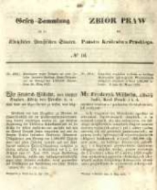 Gesetz-Sammlung f&uuml;r die K&ouml;niglichen Preussischen Staaten. 1855.05.14 No16