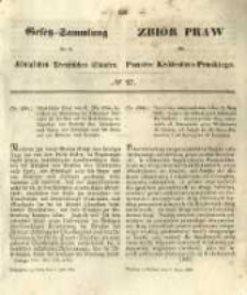 Gesetz-Sammlung f&uuml;r die K&ouml;niglichen Preussischen Staaten. 1855.07.05 No27