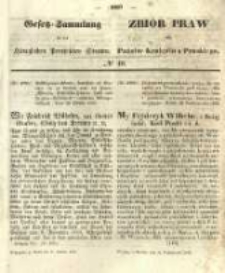 Gesetz-Sammlung f&uuml;r die K&ouml;niglichen Preussischen Staaten. 1855.10.31 No40