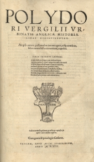 [...] Anglicae Historiae libri viginti septem [...]