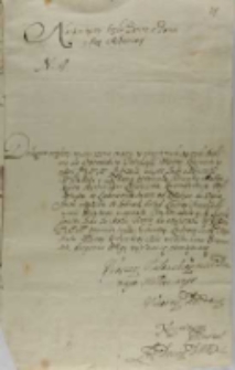 List Ludwika Konstantego Pocieja do króla Augusta II