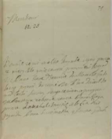 List Potockiey strażnikowa kor. do Jana Sebastiana Szembeka