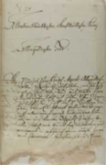 List Borysa Szeremetowa do króla Augusta II, 1731