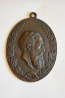 Medalion odlany dla upamiętnienia 50-lecia pracy Józefa Ignacego Kraszewskiego
