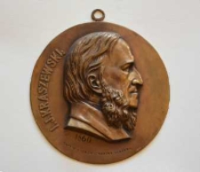 Medalion odlany ku czci J&oacute;zefa Ignacego Kraszewskiego