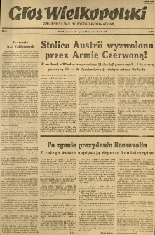 Głos Wielkopolski. 1945.04.15-16 R.1 nr50