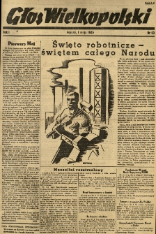Głos Wielkopolski. 1945.05.01 R.1 nr63