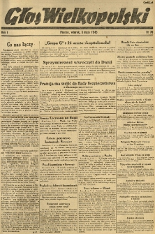 Głos Wielkopolski. 1945.05.08 R.1 nr70