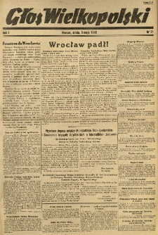 Głos Wielkopolski. 1945.05.09 R.1 nr71