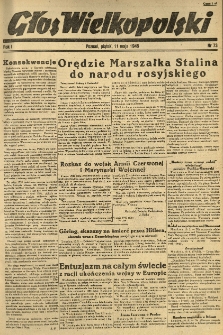 Głos Wielkopolski. 1945.05.11 R.1 nr73