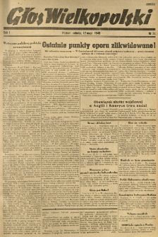 Głos Wielkopolski. 1945.05.12 R.1 nr74