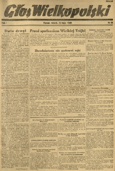 Głos Wielkopolski. 1945.05.22 R.1 nr83