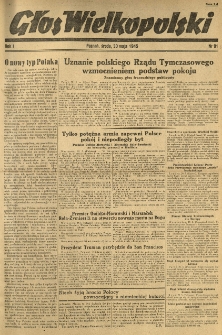 Głos Wielkopolski. 1945.05.30 R.1 nr91