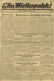 Głos Wielkopolski. 1945.06.24 R.1 nr116