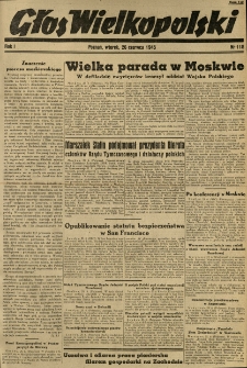 Głos Wielkopolski. 1945.06.26 R.1 nr118