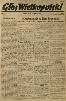Głos Wielkopolski. 1945.06.27 R.1 nr119