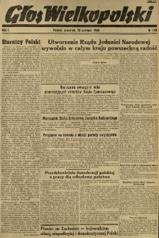 Głos Wielkopolski. 1945.06.28 R.1 nr120