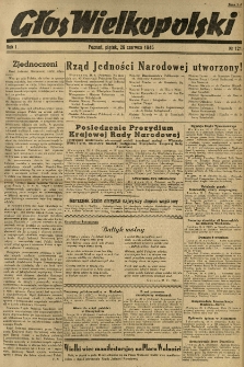 Głos Wielkopolski. 1945.06.29 R.1 nr121