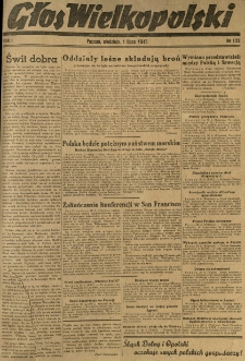 Głos Wielkopolski. 1945.07.01 R.1 nr123